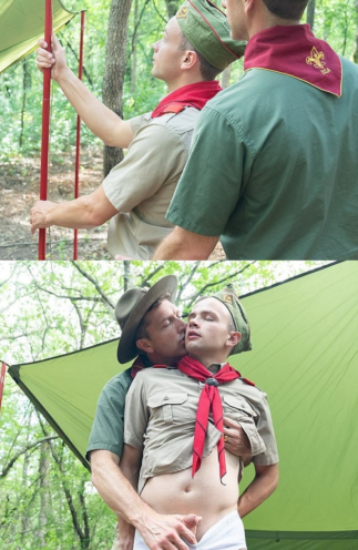 Scout Boys – Scout Logan – Chapter 4 – Setting up Shelter (with Scoutmaster St Michael)